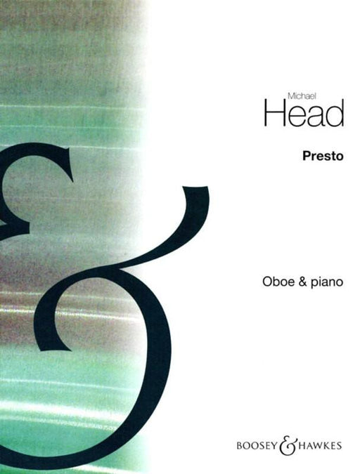 Head - Presto from Three Pieces Oboe/Piano-Woodwind-Boosey & Hawkes-Engadine Music