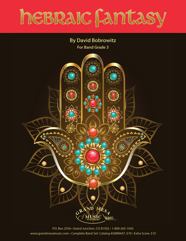 Hebraic Fantasy, David Bobrowitz Concert Band Grade 3-Concert Band-Grand Mesa Music-Engadine Music