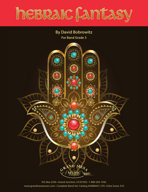 Hebraic Fantasy, David Bobrowitz Concert Band Grade 3-Concert Band-Grand Mesa Music-Engadine Music