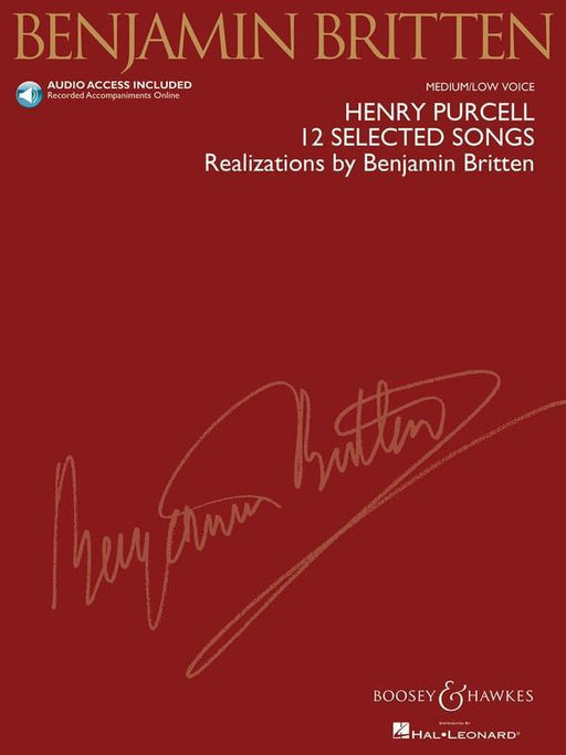 Henry Purcell: 12 Selected Songs, Medium/Low Voice-Vocal-Boosey & Hawkes-Engadine Music
