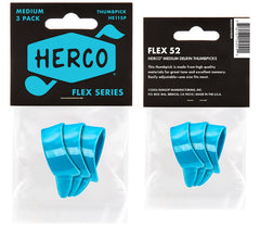 Herco Flex 52 Derlin Thumb Pick Player’s Pack (3)
