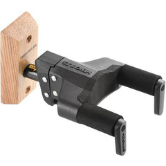 Hercules Auto Grip System Guitar Hanger, Wood Block Wall Mount, Short Arm