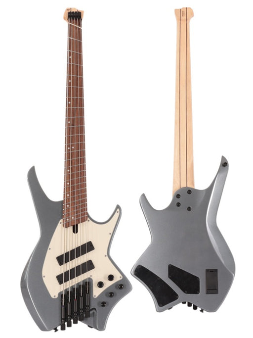 Hils HNB5 Headless 5-String Bass Guitar Gunmetal Gray
