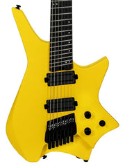 Hils HZ7 Headless 7-String Electric Guitar Satin Honey Yellow