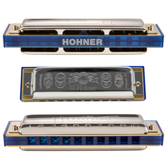 Hohner Jean Jacques Milteau Harmonica Translucent Blue