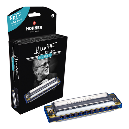 Hohner Jean Jacques Milteau Harmonica Translucent Blue