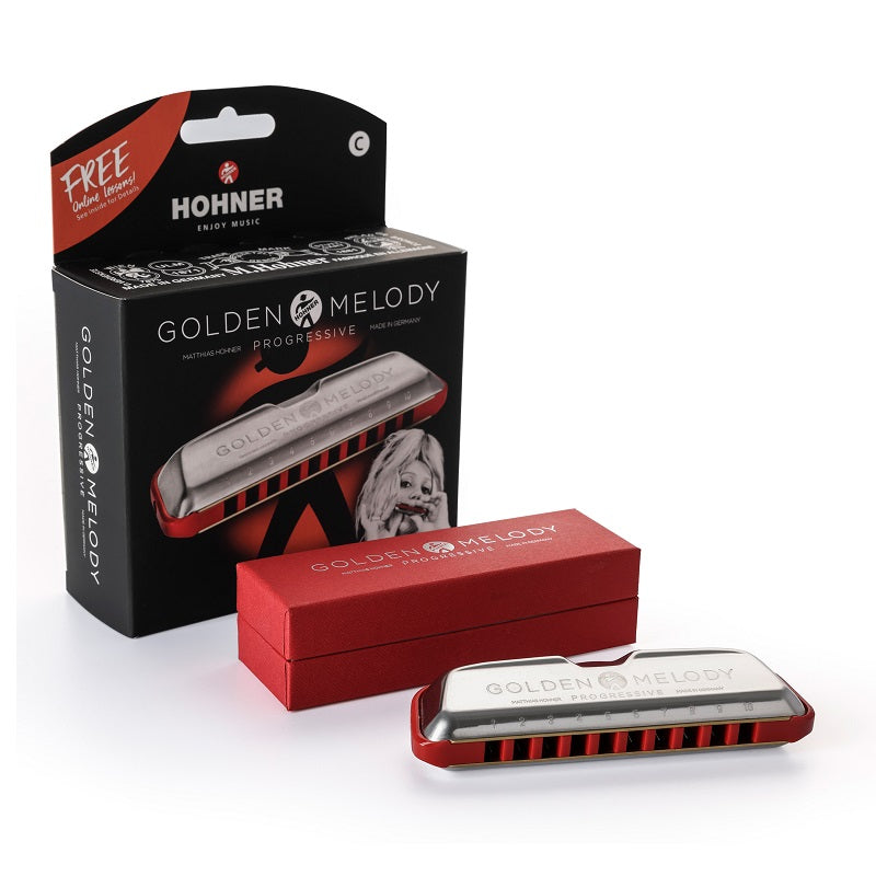 Hohner Progressive Series Golden Melody Harmonica - Various Keys
