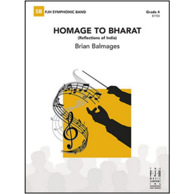 Homage to Bharat, Brian Balmages Concert Band Chart Grade 4-Concert Band Chart-FJH Music Company-Engadine Music