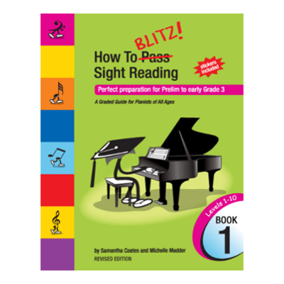 How To Blitz Sight Reading Book 1 Samantha Coates-Piano & Keyboard-BlitzBooks Publications-Engadine Music