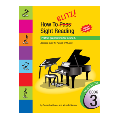 How To Blitz Sight Reading Book 3 Samantha Coates-Piano & Keyboard-BlitzBooks Publications-Engadine Music