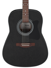 Ibanez V54NJPWK Weathered Black Open Pore Acoustic Electric Guitar