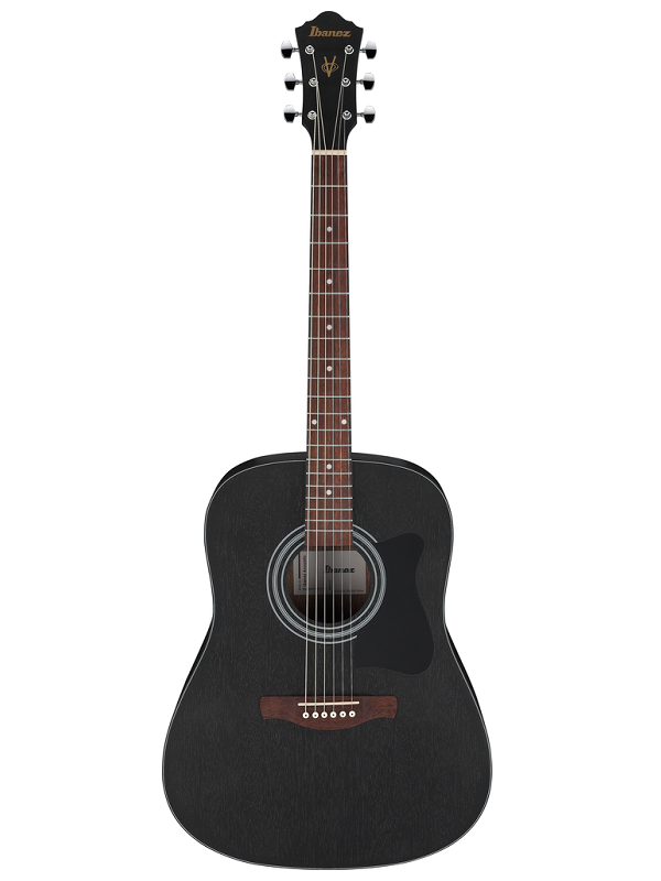 Ibanez V54NJPWK Weathered Black Open Pore Acoustic Electric Guitar