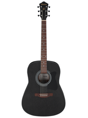 Ibanez V54NJPWK Weathered Black Open Pore Acoustic Electric Guitar
