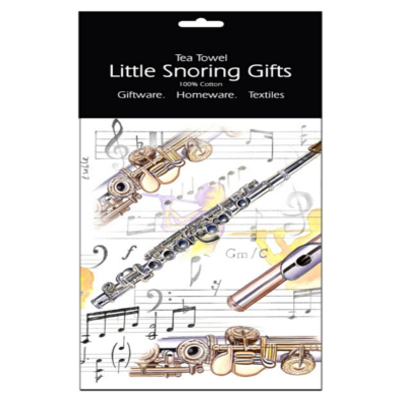 Tea Towel Flute-Homeware-Engadine Music-Engadine Music