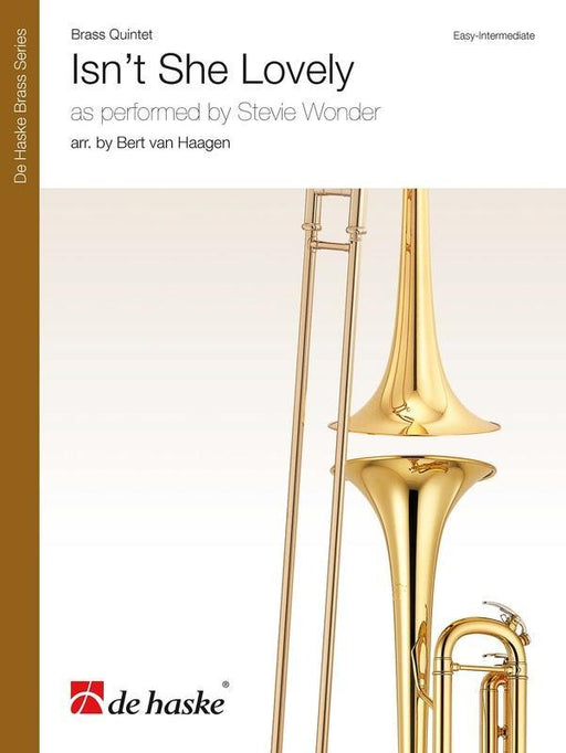 Isn't She Lovely Arr. Bert van Haagen Brass Quintet-Brass-De Haske Publications-Engadine Music