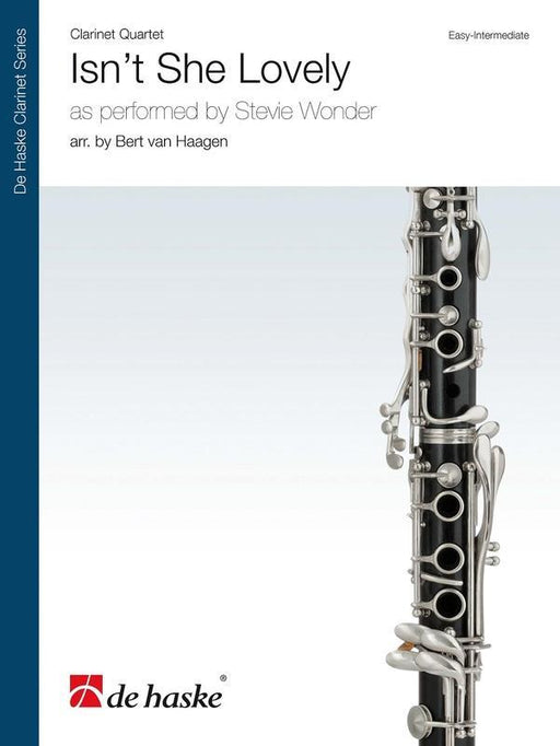 Isn't She Lovely Arr. Bert van Haagen Clarinet Quartet-Woodwind-De Haske Publications-Engadine Music