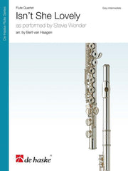 Isn't She Lovely Arr. Bert van Haagen Flute Quartet-Woodwind-De Haske Publications-Engadine Music