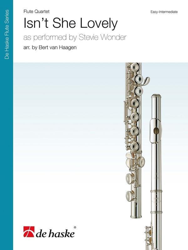 Isn't She Lovely Arr. Bert van Haagen Flute Quartet-Woodwind-De Haske Publications-Engadine Music