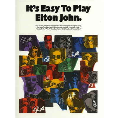 It's Easy To Play Elton John Piano, Vocal & Guitar-Piano Vocal & Guitar-Wise Publications-Engadine Music