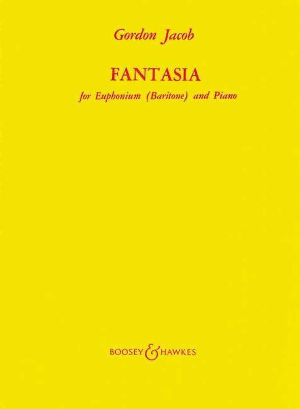 Jacob - Fantasia, Baritone & Piano-Brass-Boosey & Hawkes-Engadine Music