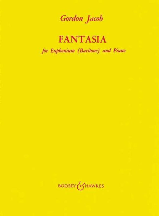 Jacob - Fantasia, Euphonium & Piano-Brass-Boosey & Hawkes-Engadine Music