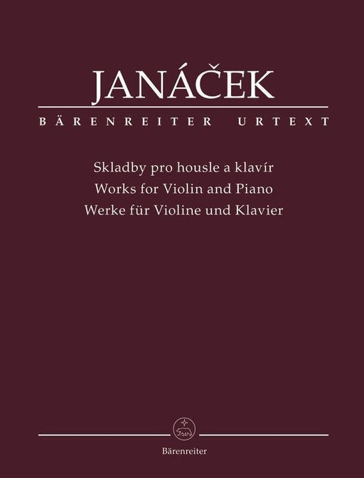 Janacek - Works for Violin and Piano-Strings-Barenreiter-Engadine Music