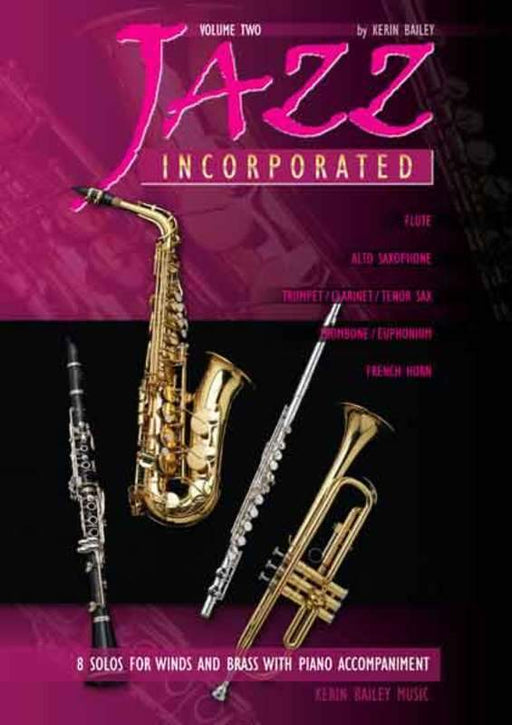 Jazz Incorporated Volume 2 Alto Saxophone-Woodwind-Kerin Bailey Music-Engadine Music