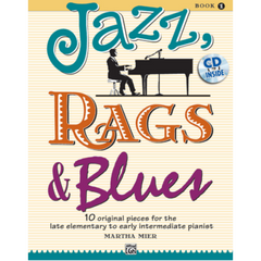 Jazz Rags & Blues Book 1 Bk/CD-Piano & Keyboard-Alfred-Engadine Music