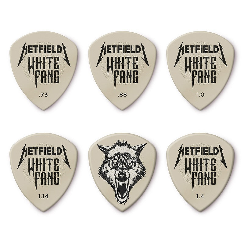 Jim Dunlop Hetfield's White Fang Custom Flow Variety Pick Pack