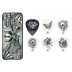 Jim Dunlop James Hetfield Signature Pick Tin 6 Pack Metallica 0.88 JSA84-Guitar Picks-Jim Dunlop-Engadine Music