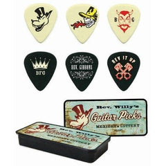Jim Dunlop Rev Willy Pick Tin Medium (6 Pack) Guitar Picks
