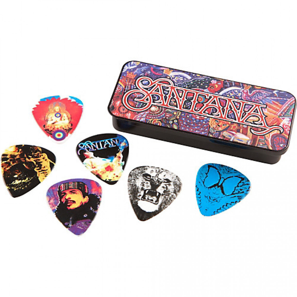 Jim Dunlop Santana - Collectors Tin (6 Pack) Guitar Picks-Guitar Pick-Jim Dunlop-Engadine Music
