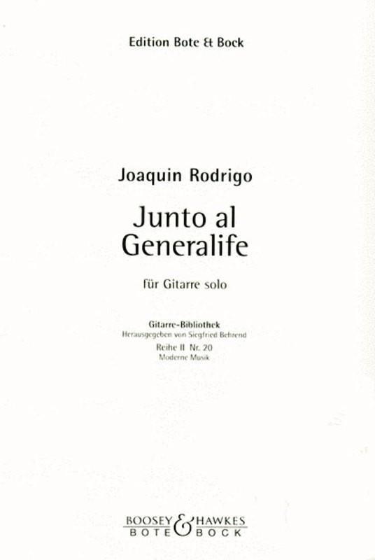 Junto Al Generalife Guitar-Guitar & Folk-Bote & Bock-Engadine Music