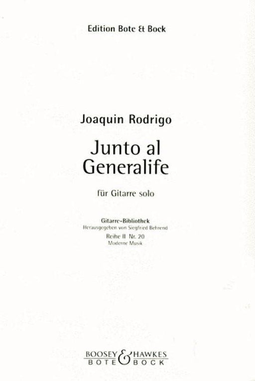 Junto Al Generalife Guitar-Guitar & Folk-Bote & Bock-Engadine Music