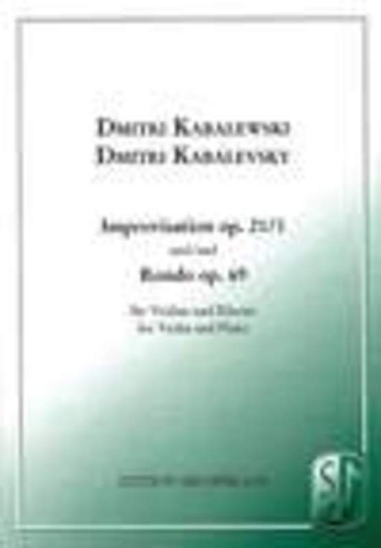 Kabalevsky - Improvisation Op. 21 No. 1 and Rondo Op. 69-Strings-Sikorski-Engadine Music