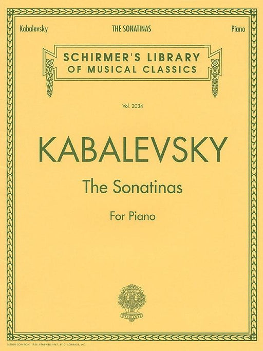Kabalevsky - The Sonatinas Op. 13 Nos. 1 & 2, Piano
