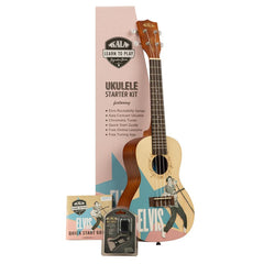 Kala Elvis Rockabilly Concert Ukulele Starter Kit