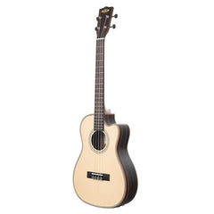Kala Solid Spruce Top Striped Ebony Baritone Ukulele with Cutaway and EQ