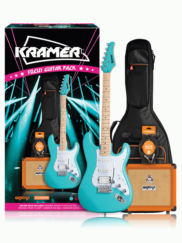 Kramer Focus VT211 Guitar Pack with Orange Crush Bundle