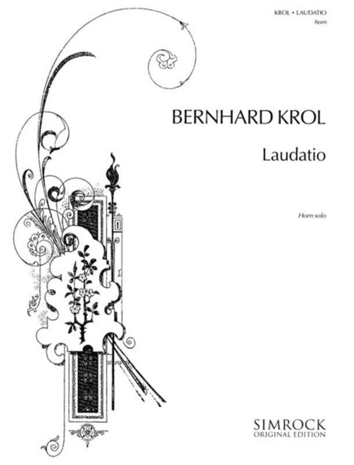 Krol - Laudatio, French Horn & Piano-Brass-Simrock-Engadine Music
