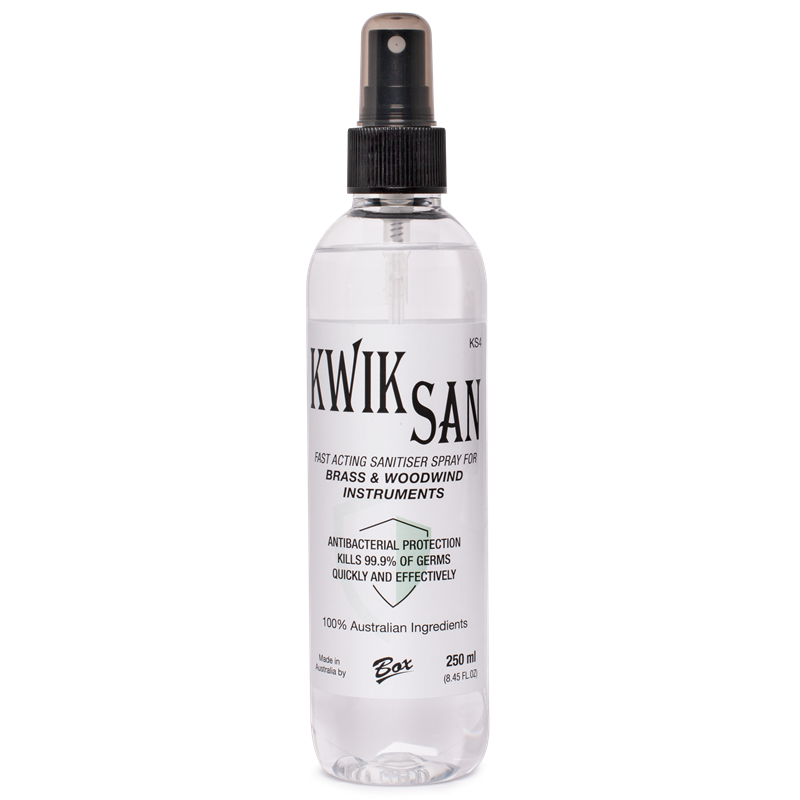Kwik San Sanitiser Spray for Brass & Woodwind Instruments