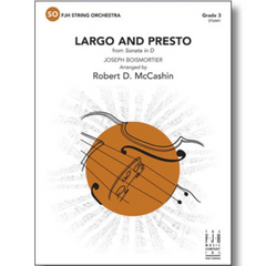 Largo and Presto from Sonata in D, Boismortier Arr. Robert D. McCashin String Orchestra Grade 3-String Orchestra-FJH Music Company-Engadine Music