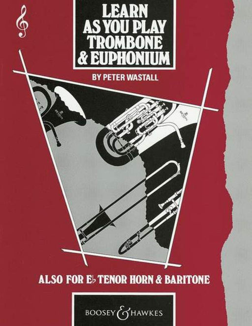 Learn As You Play Trombone and Euphonium - Treble Clef-Brass-Boosey & Hawkes-Engadine Music