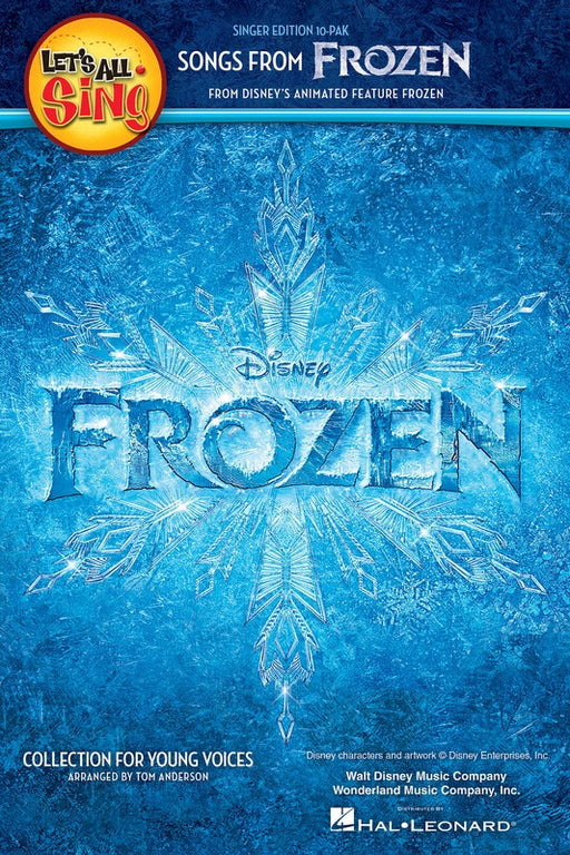 Lets All Sing Songs From Frozen Singer 10 Pak