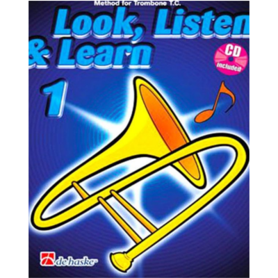 Look, Listen & Learn 1 Trombone BC Bk/CD-Brass-De Haske Publications-Engadine Music