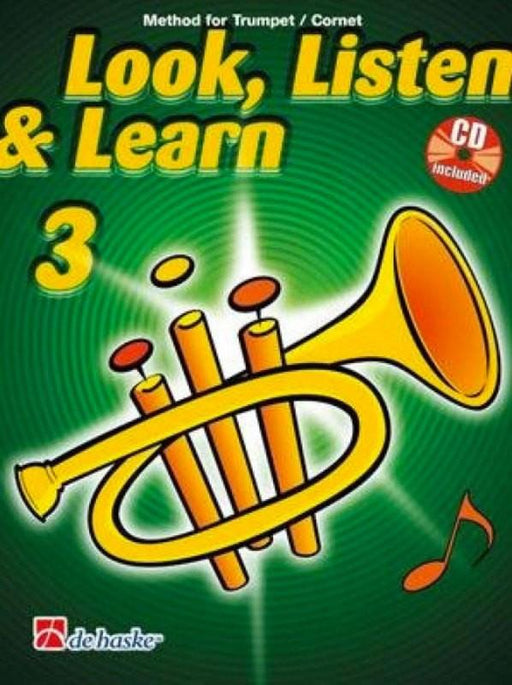 Look, Listen & Learn 3 Trumpet / Cornet-Brass-De Haske Publications-Engadine Music