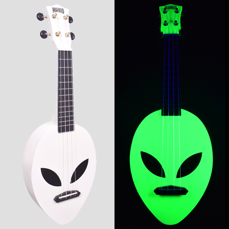 Mahalo Creative Series Alien Ukulele - Glow in the Dark