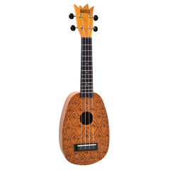Mahalo Laser Engraved Pineapple Ukulele