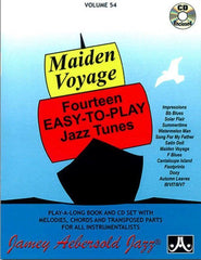 Maiden Voyage - Volume 54 Bk/CD-Jazz-Jamey Aebersold Jazz-Engadine Music