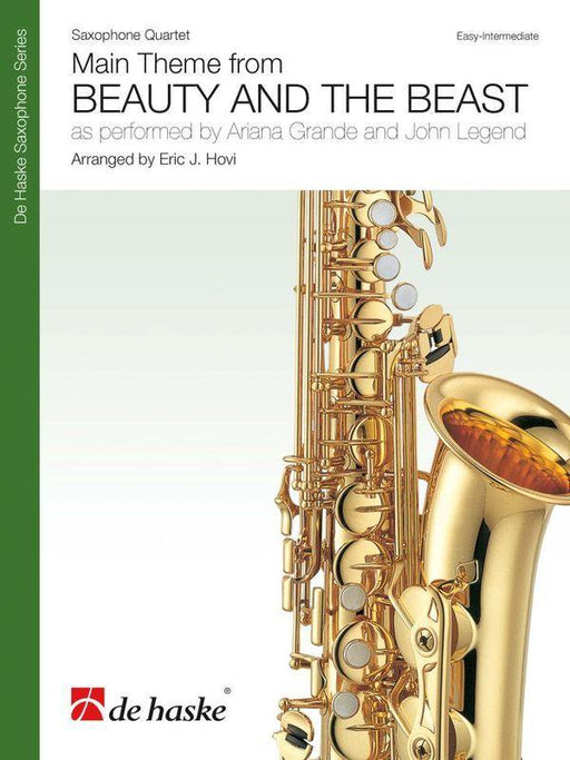 Main Theme From Beauty and The Beast, Arr. Eric J. Hovi Saxophone Quartet-Saxophone Quartet-De Haske Publications-Engadine Music